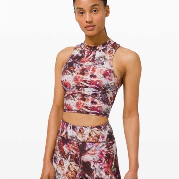 Lululemon Urbantricity Cropped Tank in Dark Terracotta, Sz 8 - Picture 8 of 10